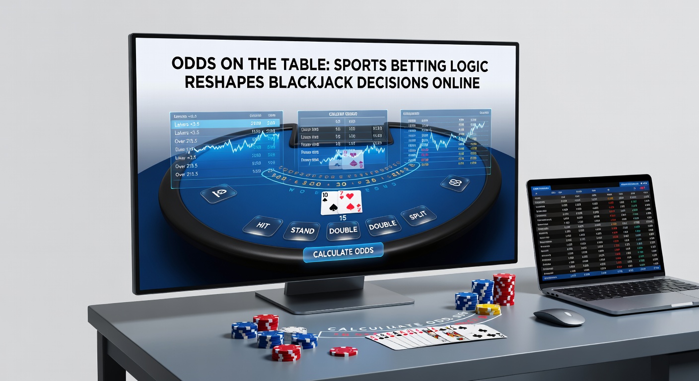 Screenshot of an online casino dashboard merging sports betting odds with live blackjack table, displaying real-time EV calculations